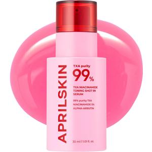 APRILSKIN TXA Niacinamide Toning Shot 99 Spicule Facial SerumSkin Booster Serum for Brightening and Pore Care 99% High-Purity Tranexamic Acid 3% + Niacinamide 5%Korean Skin Care1.01 fl. oz.