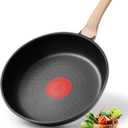 Non Stick Frying Pan, 8-inch Omelette Pan with Heat Dot Temperature Indicator, Healthy Non Toxic Egg Skillet with Heat-Resistant Handle, PFOA-Free, Dishwasher Safe, Compatible with All Cooktops