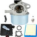 799868 Carburetor Assembly with 795259 Air Filter Cleaner Primer Base Compatible with Briggs & Stratton 498170 799872 694202 497586 498254 790821 14111 Carb