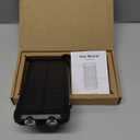 Solar Power Bank 20000mAh Portable Charger Built-in 3 Cables and Wireless Charging Battery Pack Compatible for iPhone, Samsung, IPX5 Waterproof, Bright Flashlight Perfect for Camping,Hiking,Outdoor (Black)