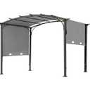 JANCANOPY Replacement Pergola Top Cover fit for The ALDI and Belavi and Shoprite Pergola 49964, 23700 (Gray)