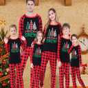 Joyond Family Pajamas For Christmas Halloween Thankgiving Hanukkah 100% Cotton Matching Family Xmas Pjs For Women Men Kids (Black, L)