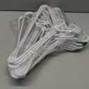 Sharpty Plastic Hangers Clothes Hangers for Clothing, Closet, Coats & Shirts - Durable, Thick, Tough & Space Saving - for Everyday Standard Use, Room Essentials & Basics - 20 Pack - White