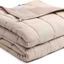 BB BLINBLIN Cooling Weighted Blanket Heavy Blanket, Calm and Sleep, Premium Soft and Comfortable Material and Glass Beads (Mocha, 60''x80'' 20lbs), Suit for Adult(~190lb) Use on Queen/King Bed