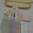 18-Pcs Makeup Brush Set for Beginners - Travel-Friendly with Soft Arthritis-Friendly Handles & Non-Shedding Bristles | Includes Storage Bag, Eyeshadow Brushes & Sponges (Multi-Color)