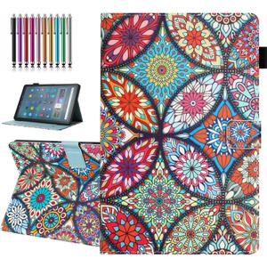 Case for Amazon Fire Max 11 Tablet (13th Generation, 2023 Release), Auto Wake/Sleep, Premium PU Leather Folding Stand Cover with Pen Holder & Multiple Viewing Angles - Kaleidoscope