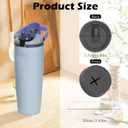 6Pcs Adhesive Strips Compatible with Owala Freesip Sway Tumbler 30oz 40oz Water Bottles, Silicone Seal & Ring Set, Leak-Proof Stopper Insert and Cap Seal Replacement Accessories