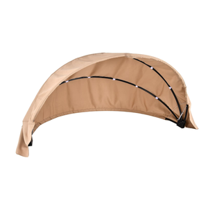 Outdoor Daybed Replacement Canopy, Outdoor Patio Wicker Daybed Canopy, Top Cover Compatible with Patio Round Daybed,| Customization | (Beige)