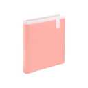 Poppin 1 Inch Binder - 3 Ring Binder with D-Shaped Rings and Easy Open Lever, 200 Sheet Capacity, Front and Back Translucent Pockets, 2 Interior Pockets, Cute Paper Storage (Pink)