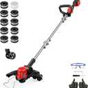 Cordless Weed Wacker for Milwaukee M18 Battery - 12" Electric Weed Eater
Brushless 3-in-1 Wheeled String Trimmer/Lawn Edger/Mower for Lawn Care,Lightweight,Bump Feed,10 Replacement Spools,Tool Only