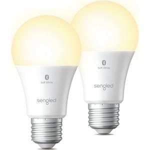 Sengled Bombillas Alexa equivalentes a 100 W, bombillas inteligentes de malla Bluetooth de 1500 LM, bombillas inteligentes que funcionan solo con Alexa, alto brillo, bombilla blanca suave A19 2700K