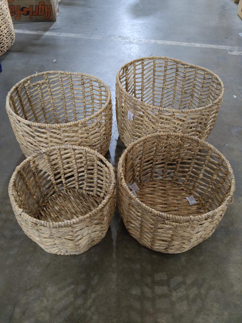 Basket Set of 4, W20"×H14", W18"×H13", W16"×H12", W14"×H11"