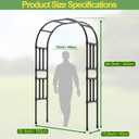 Garden Arch Trellis - Garden Arch Size Length: 59in Height: 94.5in