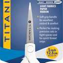 Westcott 5-Inch Micro-Tip Fabric Scissors with Titanium-Bonded Blades - Craft Scissors for Paper and Fabric, Sewing, and More