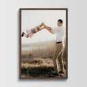 Solid Wood 24x36 Frame - Single Frame, Rustic Walnut 24 x 36 Poster Frame for Artwork, Puzzles, Photos and Movie Posters Picture Frames
