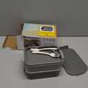 Adults Bento Box with Insulated Lunch Bag, 74oz Capacity 3 Stackable Leak-Proof Bento Box Built-In Utensil and Sauce, PFAS & BPA-Free, Microwave & Dishwasher Safe (Dusk Gray)