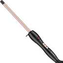 1/2 Inch Curling Wand Irons for Short&Long Hair, 13mm Thin Curling Wand with Long Barrel, Tiny Hair Curling Wand Tourmiline Ceramic Barrel 9 Heat Settings,Dual Voltage|Golve Include