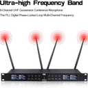 XTUGA CM280 8 Channel Wireless Gooseneck Microphone System, UHF Fixed Frequency Conference Mics with Crystal-Clear Audio for Corporate Boardrooms, Government Meetings & Large Conferences