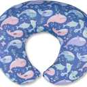 Nursing Pillow, Breastfeeding Pillow with Removable Cover, Ergonomic Breast Feeding Pillow, Baby Feeding Support Pillow for Mom Easier Breastfeeding- Original Size/Whale