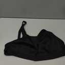 ZeroBound Women's Sports Bra High Impact Large Bust Full Coverage Workout Bras Adjustable Wirefree NO Padded Bra (38D, Black)