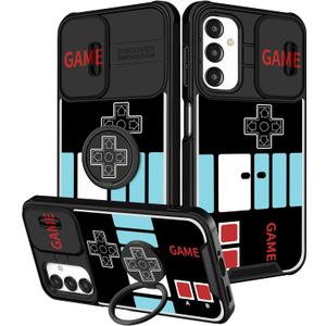 Funermei for Samsung Galaxy A16/A17 5G Phone Case - Women Girls Cute Phone Cover Girly Pretty Aesthetic Game Unique Funny Design with Camera Cover Ring Stand Funda for Galaxy A16/A17 5G Case