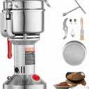VEVOR 550g Electric Grain Mill Grinder, High Speed 2000W Commercial Spice Grinders, Stainless Steel Pulverizer Powder Machine, for Dry Grains Spices Cereals Coffee Corn Pepper, Straight Type
