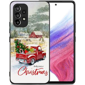 Compatible with Samsung Galaxy A53 Case, Merry Christmas Aesthetic Pattern Design, Full Body Protection Shockproof Cover Case for Samsung Galaxy A53 5G 6.5"