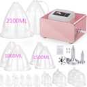 Meifuly Vacuum Therapy Machine, Vacuum Cupping Therapy Sets with 24 Cups(Include 1500, 1800, 2100ML Large Cups) and 3 Gua Sha Head, 0-60 cmHg, Touch Screen Operation