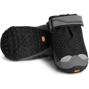Ruffwear, Grip Trex Dog Shoes, Non-Slip Boots for Hot Pavement & Snow, Weatherproof Paw Protection with Breathable Mesh, Rugged Sole for Hiking, Obsidian Black, 3.25"