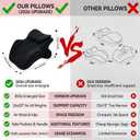RSN Ergonomic Memory Foam Wedge Pillow 27° Bed Contoured Support Pillows, Onesize