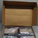 4 Pack String Light Poles for Outside, Thickened Metal Christmas Lights Hanger Pole Outdoor with Fork, Lighting Hanging Post Accessories for Patio Decor Garden Backyard Yard Outside Decorations