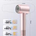 Hair Dryer, High-Speed Ionic Blow Dryer with Diffuser, 150,000 RPM Brushless Motor Blow Dryer for Fast Drying & 500M Negative Ionic Frizz Control, Low Noise Hair Dryers for Women Home Travel