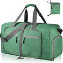 Dimayar 85L Travel Duffle Bag for Men Women - Foldable Duffel Bag with Shoes Compartment - Overnight Bags Waterproof & Tear Resistant (Forest Green)