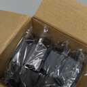 4 Pack Stocking Holders for Mantle, Mantle Garland Hangers, Fireplace Stocking and Garland Hanger, No Drilling Required, Adjustable, Metal, Black