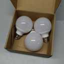 Brtstiun G25 LED Light Bulbs, Round Vanity Light Bulbs for Bathroom, 40W Equivalent, Cool White 4000K, E26 Base Globe Light Bulb, 600LM, Non-Dimmable, 3-Pack