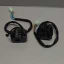 HiSport Black Universal Aluminum 7/8" 22MM Motorcycle Switch Handlebar Motorbike Horn Turn Signal Headlight Control Buttons