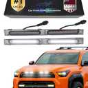 OKLSG Front Bumper LED Grill Lights for 2025 2026 Toyota 4Runner SR5 Raptor Marker Lights Bars 6th Gen 4Runner Exterior Accessories (White)