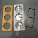 Elevated Cat Bowls with 3 Stainless Steel Bowls | 10° Tilted Anti-Vomiting Raised Cat Food Bowl for Small Cats and Puppies Pet Bowl with Stand