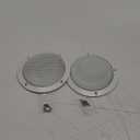 uxcell 2pcs 5" Mounting Hole Diagonal Distance Speaker Grill Mesh Decorative Circle Woofer Guard Protector Cover White