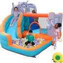 Inflatable Bounce House for Kids,Water Slide for Backyard,Indoor Bouncy House,Inflatable Water Park,Jumping Castle with Ball Pit,Jump House with Waterslide,Obstacle Course Bounce House, Large