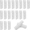 50PCS Greenhouse Clamps Clips, 3/4 Inch Garden Buildings Tube Clips Plastic Pipe Clamps for Greenhouse Film, Sunshade Nets, Gardening (White)