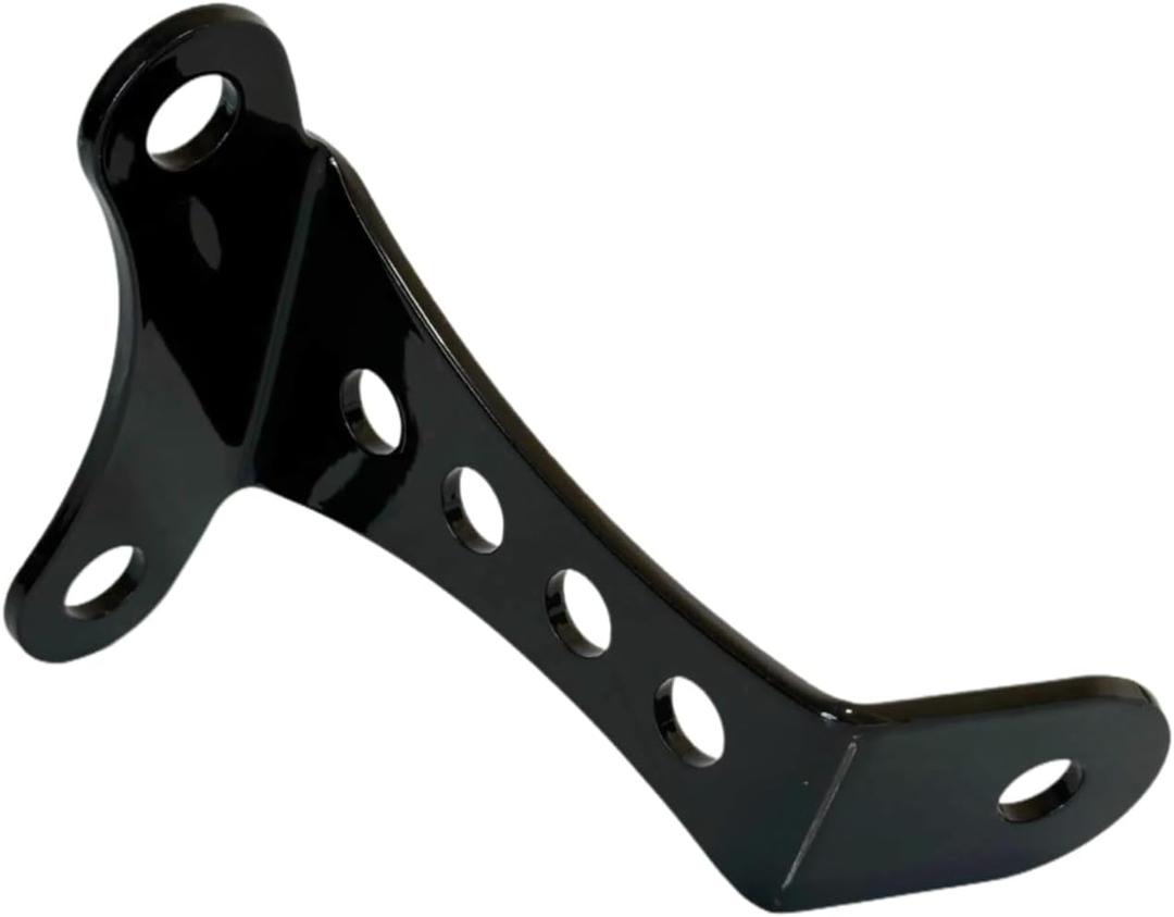 No-Brow Headlight Mount Bracket, Bottom Bolt-On, 3.5" Riser Spacing - Black