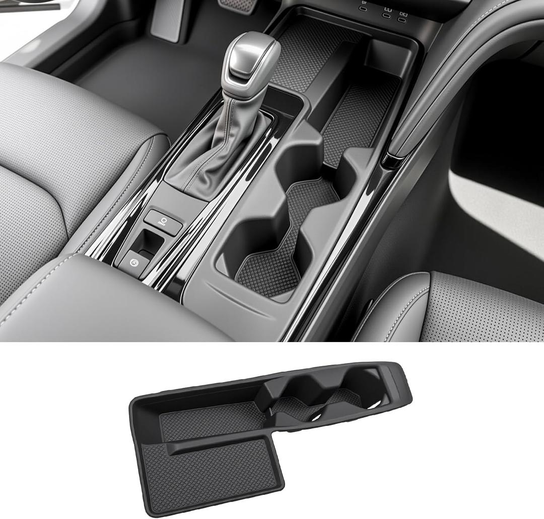 Cup Holder Coaster Fit for 2025-2026 Toyota Camry Accessories Wireless Charging Pad Mat Cup Holder Pad Liner Inserts Interior CupHolder Liner for Toyota Camry(for Camry)