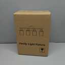 4-Light Bathroom Light Fixtures, Black Modern Vanity Lights with Milky White Frosted Glass Shades, Bathroom Wall Lamp for Mirror Kitchen Living Room