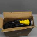 PlugSaf 50 Amp Generator Cord, 25FT 50 Amp RV Extension Cord with Twist Lock, Generator Cable 50A 4 Prong Yellow, NEMA 14-50P/SS2-50R Heavy Duty STW Wire for RV Camper & House