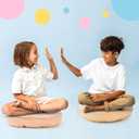 Juexica 8 Pcs Floor Cushions for Kids Floor Pillows Flexible Seating Cushions 3.5'' Thick Flexible Seating Classroom Furniture Meditation Seat Pillows for Home Nursery Yoga Decor(Morandi,Round), 15.7 X 15.7 X 3.5 Inches