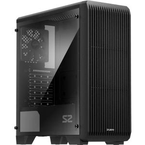 Zalman S2 ATX Mid-Tower PC Case, 3 x Pre-Installed 120mm Zalman Quiet Fans (Support up to 8 Fans), High Airflow Mesh Front Panel, Support GPUs up to 330mm, USB 3.0 (Acrylic)