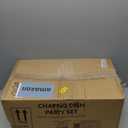 Large Full Size 33-Pcs Disposable Chaffing Buffet with-Covers, Utensils, Fuel Cans â€“ Premium Chafing Dish Set for Events, Parties, Catering