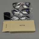 miyya Stylish Reading Glasses for Women, Cheaters Eyeglasses, Oversized Blue Light Readers, Fashion Eye Glasses (A1 3 Pack), 1.5 x