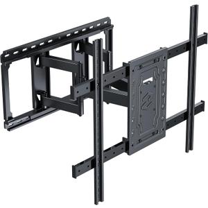 TV Wall Mount for 32"-100" up to 220 lbs, USX MOUNT Full Motion TV Mount with Swivel Tilt Dual Articulating Arms, Pre-Assembled Universal Wall Bracket, Max VESA 800x600mm, 12-24 Wood Studs